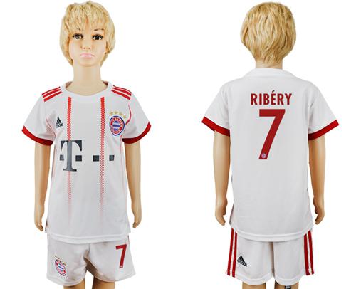 Bayern Munchen #7 Ribery SEC Away Kid Soccer Club Jersey - Click Image to Close